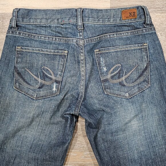 Express X2 Curvy W31 Fit Quality Denim Jeans Women’s Size 0 Regular Vintage - Picture 7 of 10